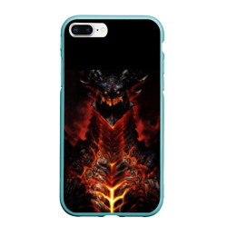 Чехол для iPhone 7Plus/8 Plus матовый Hydro Dragons