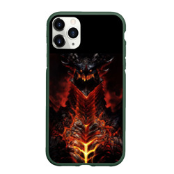 Чехол для iPhone 11 Pro матовый Hydro Dragons