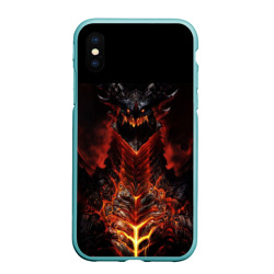 Чехол для iPhone XS Max матовый Hydro Dragons