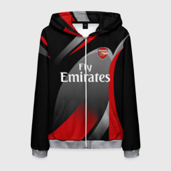 Мужская толстовка 3D на молнии Arsenal uniform