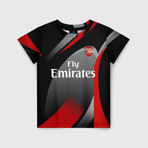 Детская футболка 3D Arsenal uniform, цвет 3D печать