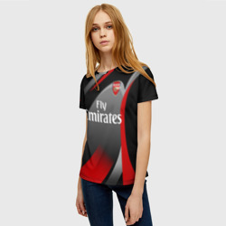 Женская футболка 3D Arsenal uniform - фото 2