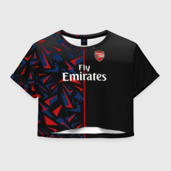 Женская футболка Crop-top 3D Arsenal uniform 2020