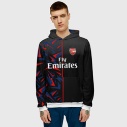 Мужская толстовка 3D Arsenal uniform 2020 - фото 2