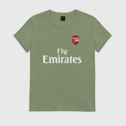 Женская футболка хлопок Arsenal