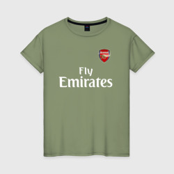 Женская футболка хлопок Arsenal