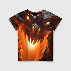 Детская футболка 3D Дракон Лавы