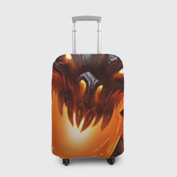 Чехол для чемодана 3D Дракон Лавы
