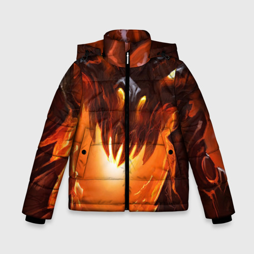 Зимняя куртка для мальчиков 3D Дракон Лавы