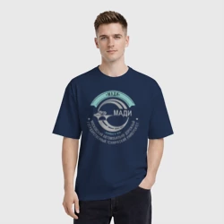 Мужская футболка хлопок Oversize МАДИ - фото 2