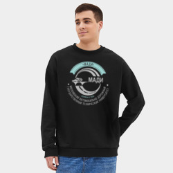 Мужской свитшот oversize без начеса хлопок МАДИ - фото 2