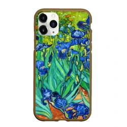 Чехол для iPhone 11 Pro Max матовый Ирисы Ван Гога