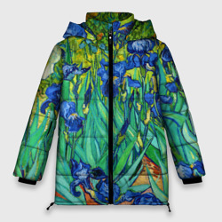 Женская зимняя куртка Oversize Ирисы Ван Гога