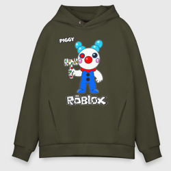 Мужское худи Oversize хлопок Свинка Пигги из Roblox