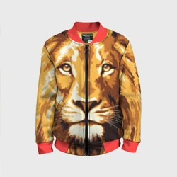 Детский бомбер 3D Взгляд льва