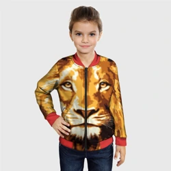 Детский бомбер 3D Взгляд льва - фото 2