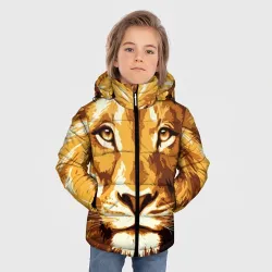 Зимняя куртка для мальчиков 3D Взгляд льва - фото 2