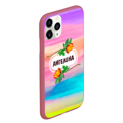 Чехол для iPhone 11 Pro Max матовый Ангелина - фото 2