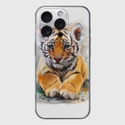 Чехол для iPhone 16 Pro Max силиконовый с защитой камеры Tiger Art