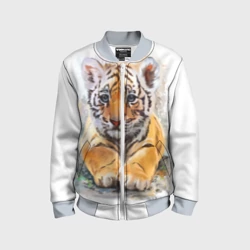 Детский бомбер 3D Tiger Art