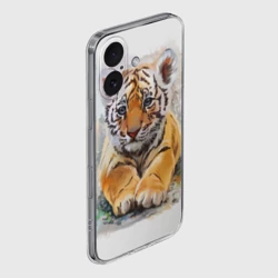 Чехол для iPhone 16 силиконовый с защитой камеры Tiger Art - фото 2