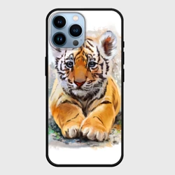 Чехол для iPhone 14 Pro Max Tiger Art