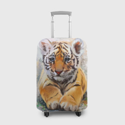 Чехол для чемодана 3D Tiger Art