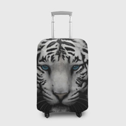 Чехол для чемодана 3D Белый Тигр