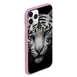 Чехол для iPhone 11 Pro Max матовый Белый Тигр - фото 2