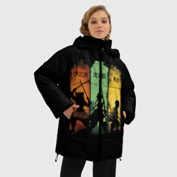 Женская зимняя куртка Oversize Иноске, Танджиро и Зеницу - фото 2