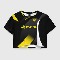 Женская футболка Crop-top 3D Borussia Dortmund