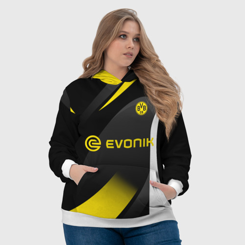 Женская толстовка 3D Borussia Dortmund, цвет 3D печать - фото 6