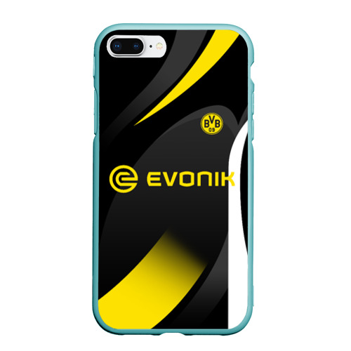 Чехол для iPhone 7Plus/8 Plus матовый с принтом Borussia Dortmund, вид спереди #2