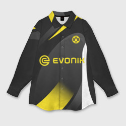 Мужская рубашка oversize 3D Borussia Dortmund