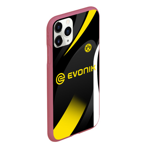Чехол для iPhone 11 Pro Max матовый с принтом Borussia Dortmund, вид сбоку #3