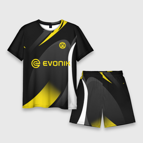 Мужской костюм с шортами 3D Borussia Dortmund, цвет 3D печать