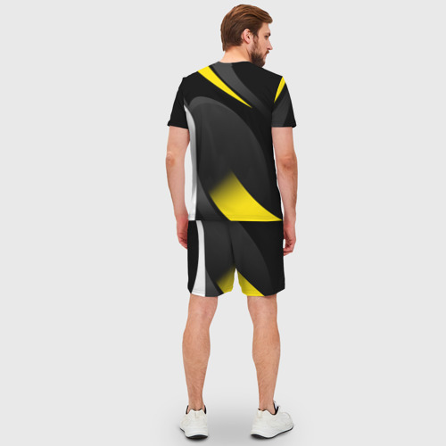 Мужской костюм с шортами 3D Borussia Dortmund, цвет 3D печать - фото 4