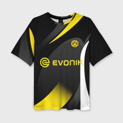 Женская футболка oversize 3D Borussia Dortmund