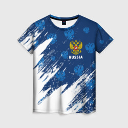 Женская футболка 3D Russia Россия