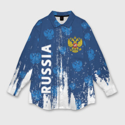 Мужская рубашка oversize 3D Russia Россия