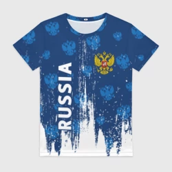 Женская футболка 3D Russia Россия