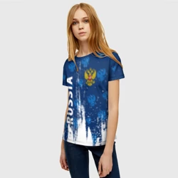 Женская футболка 3D Russia Россия - фото 2