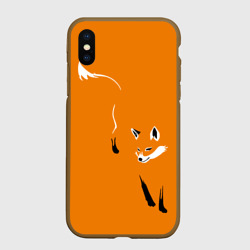 Чехол для iPhone XS Max матовый Лиса