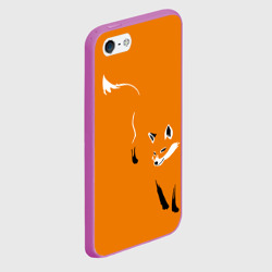 Чехол для iPhone 5/5S матовый Лиса - фото 2