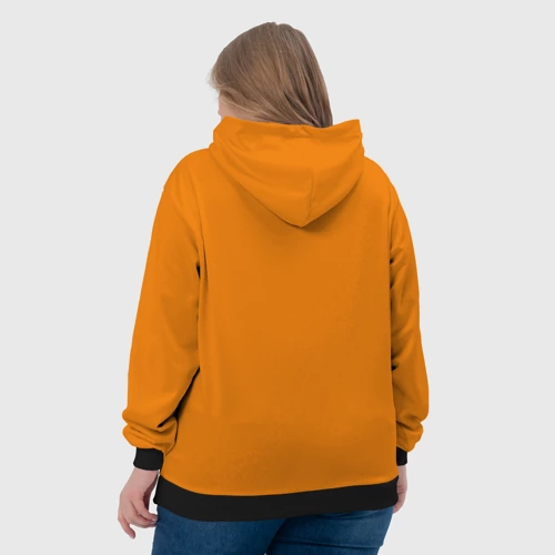 Женская толстовка 3D с принтом Лиса, вид сзади #2