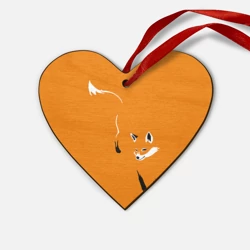 Деревянная игрушка Сердце Лиса