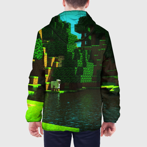 Мужская куртка 3D Minecraft Майнкрафт Крипер, цвет 3D печать - фото 5