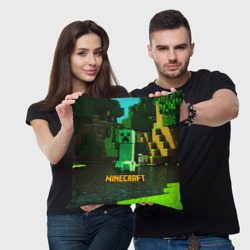 Подушка 3D Minecraft Майнкрафт Крипер - фото 2