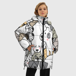 Женская зимняя куртка Oversize Собачье собрание - фото 2