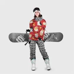Накидка на куртку 3D Корги и пицца - фото 2